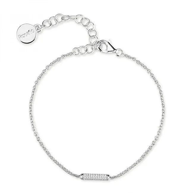 Rosato Bracciale minimalista in argento con zirconi Bianca RZBI64 donna