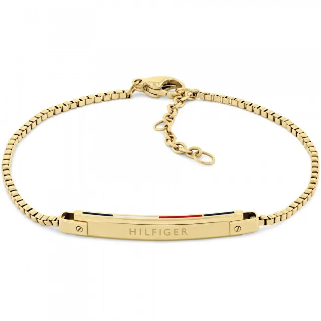 Tommy Hilfiger Bracciale placcato oro abbinato Linear 2780953 donna