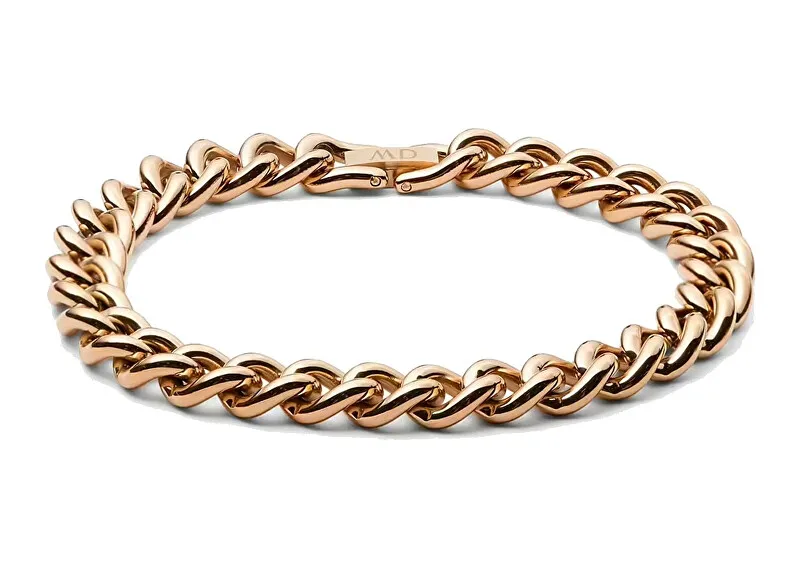 Daniel Wellington Bracciale distintivo placcato oro da donna Chunky Chain DW00400847 da donna