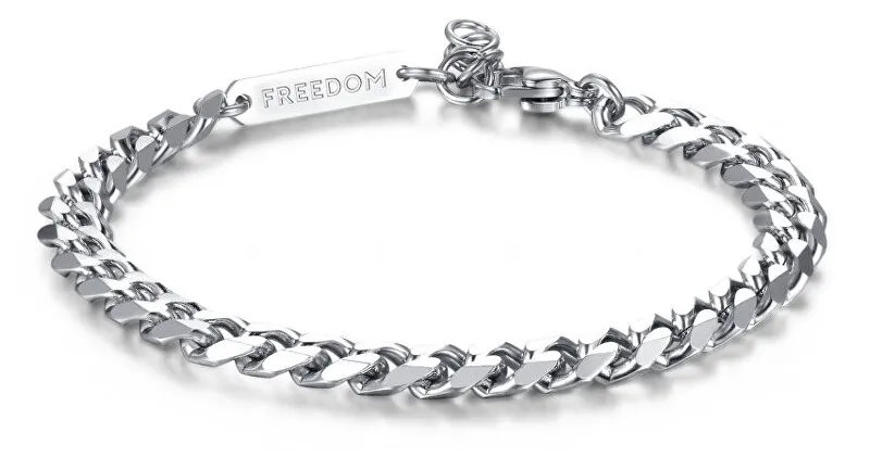 S'Agapõ Elegante bracciale in acciaio Ripple SRP11 uomo