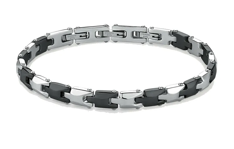 Brosway Bracciale moderno in acciaio bicolore Backliner BBC22 uomo