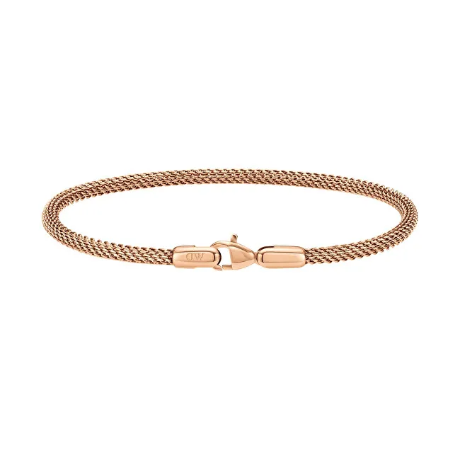 Daniel Wellington Bracciale in maglia d'acciaio color bronzo con finitura perfetta DW0040068 - Lunghezza: 17.5 cm uomo