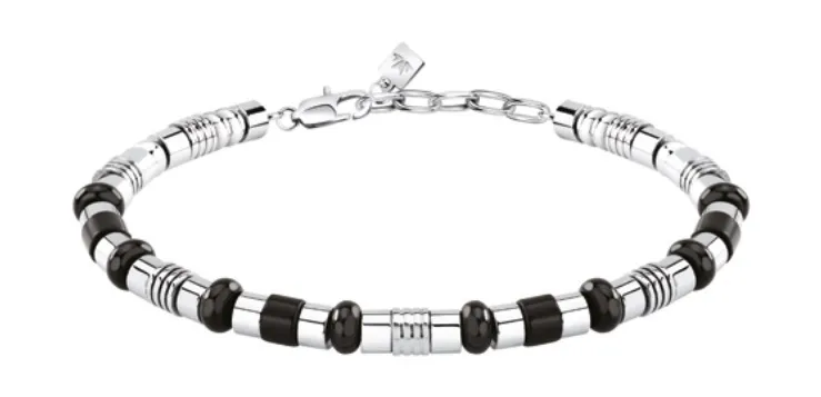Morellato Pietre S1742 Bracciale Uomo in Acciaio Onice uomo
