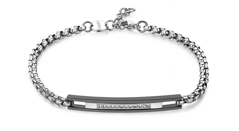 S'Agapõ Bracciale uomo in acciaio Rolo Current SPD18 uomo