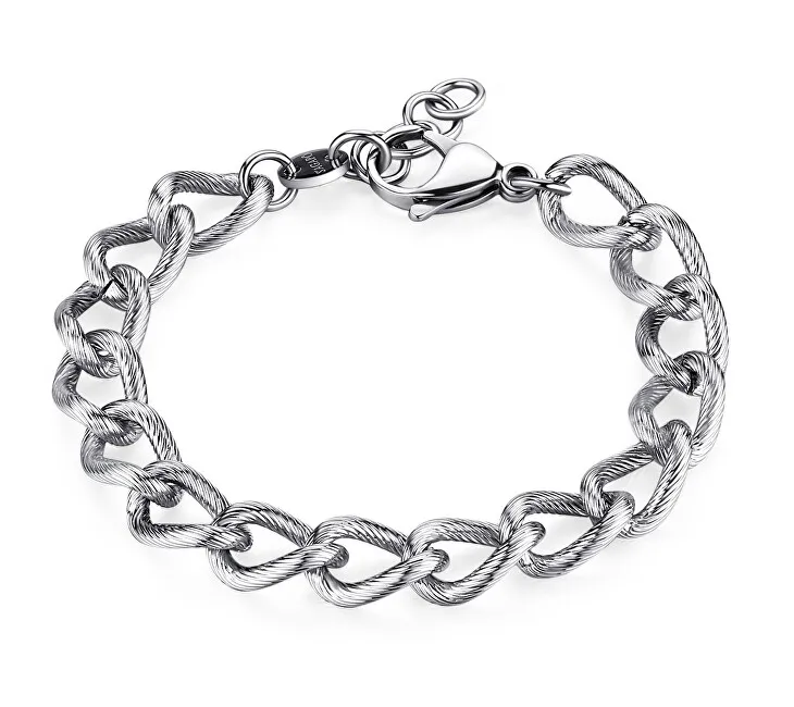 S'Agapõ Elegante bracciale in acciaio Ripple SRP59 uomo