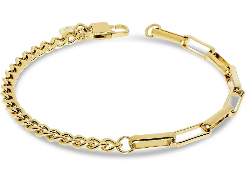 Liu Jo Bracciale alla moda placcato oro per uomo MLJ443 uomo