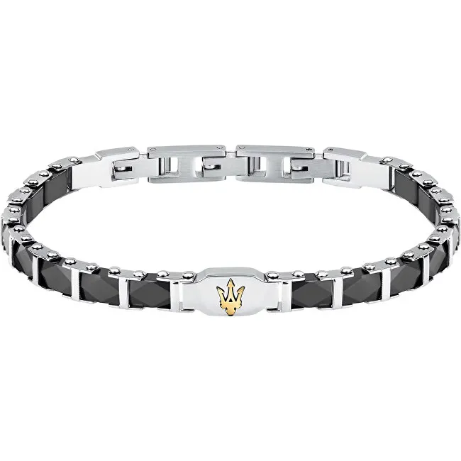 Maserati Bracciale uomo in acciaio Ceramica JM424ATZ44 uomo