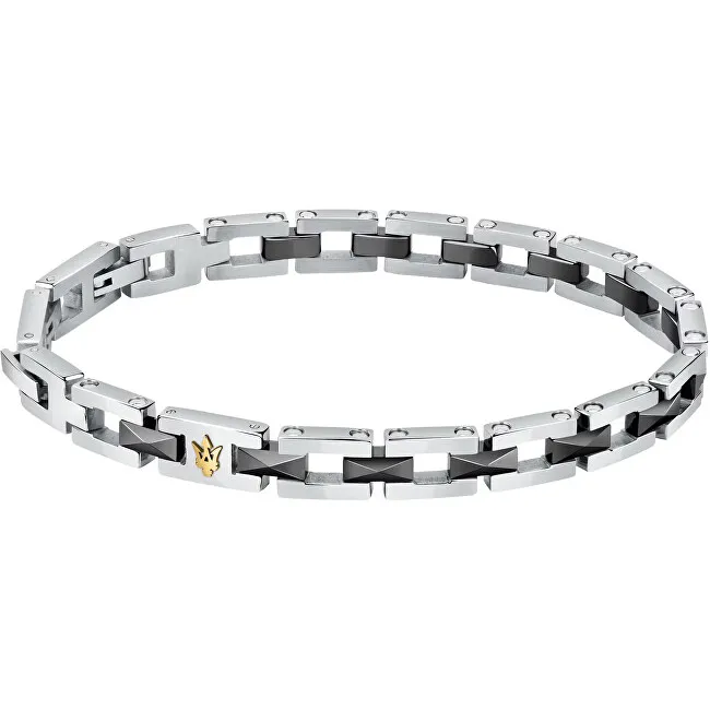 Maserati Bracciale moda in acciaio per uomo in ceramica JM422ATZ16 uomo