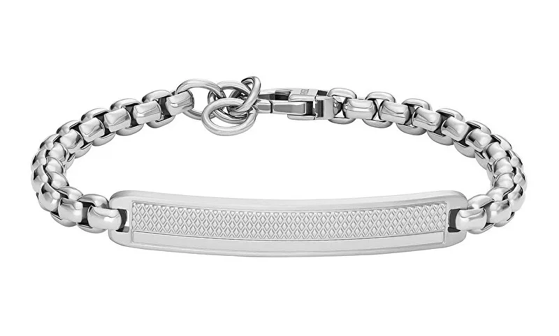 Fossil Bracciale in acciaio da uomo distintivo Knox JF04767040 uomo