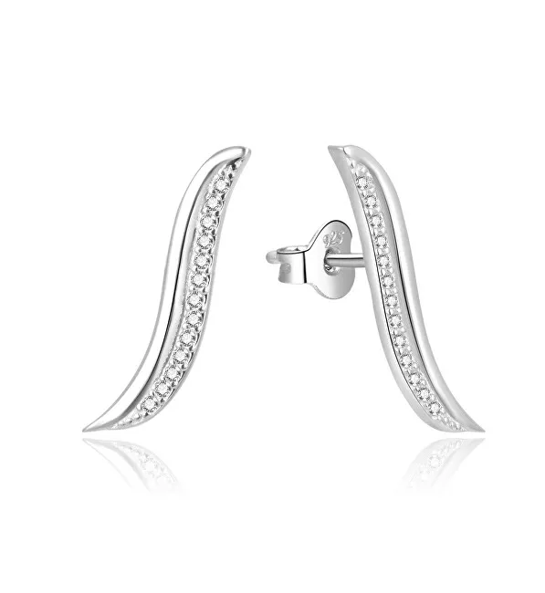 Beneto Eleganti orecchini longitudinali in argento AGUP1790L donna