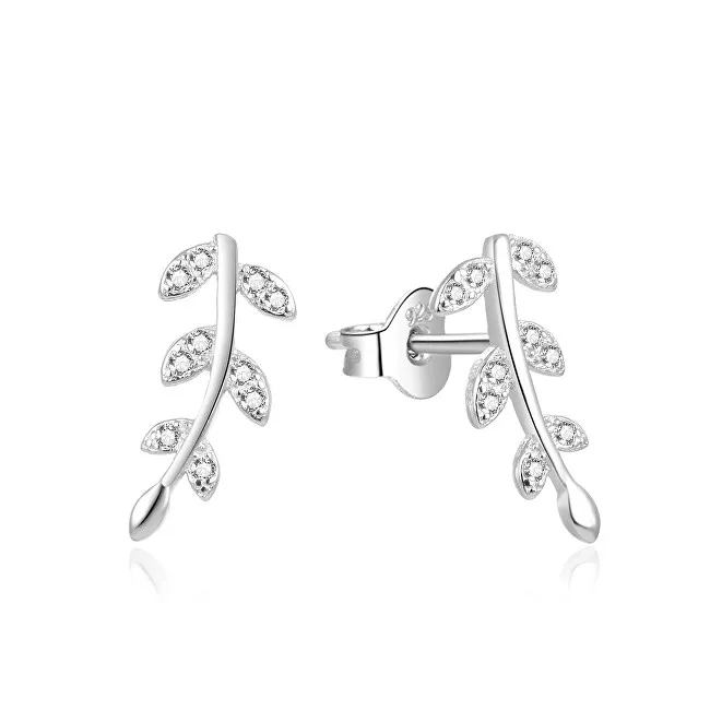 Beneto Orecchini longitudinali in argento con zirconi AGUP2033 donna