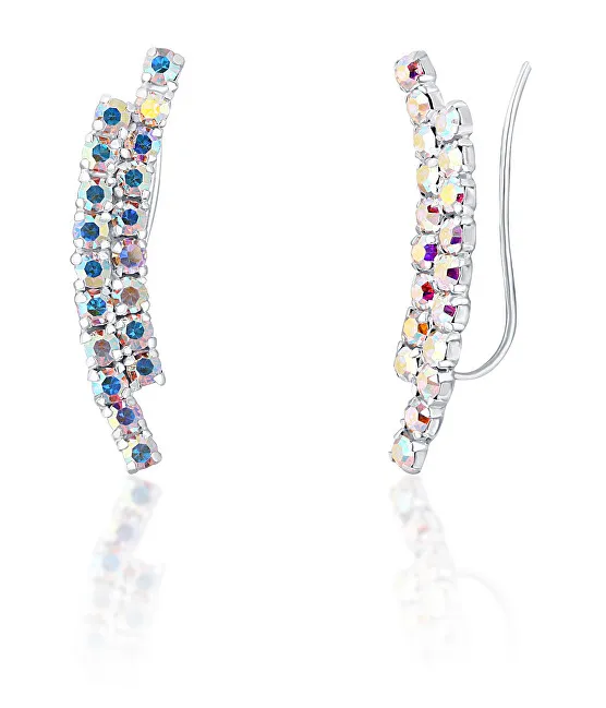 JwL Luxury Pearls Orecchini lunghi lucidi con cristilla JL0741 donna