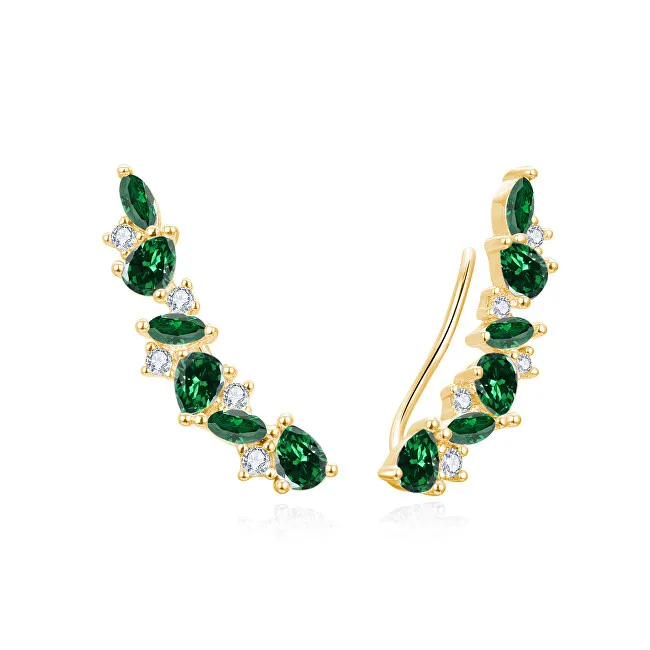 Beneto La parte superiore della base è in zircone verde AGUP3299GR-GOLD donna