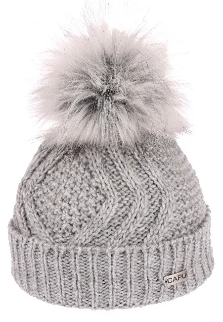 CAPU Cappello invernale grigio da donna