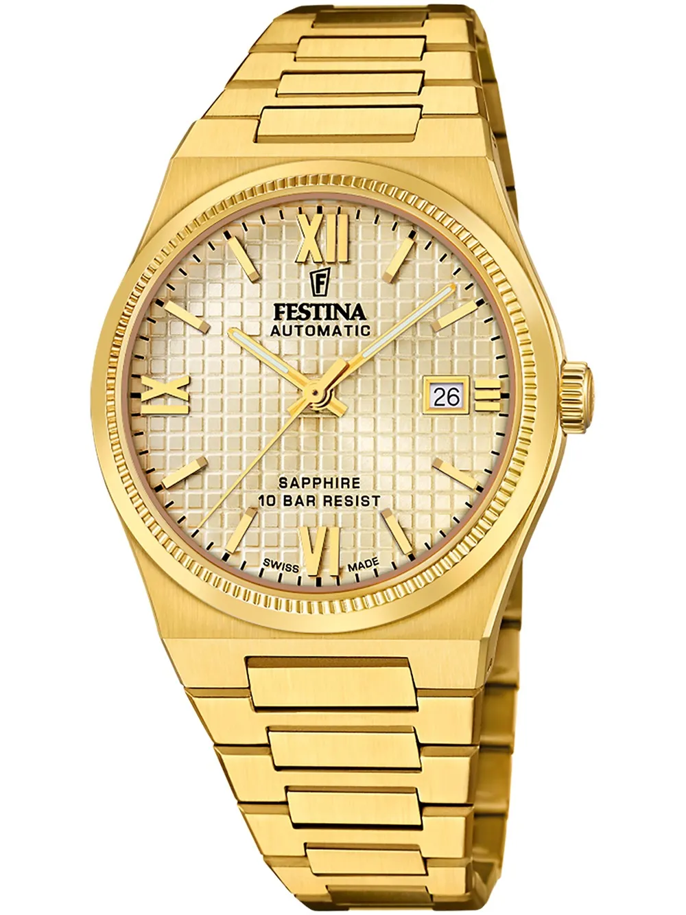 orologio uomo Festina F20032/2 Mens Watch Swiss Made Rivé Automatic 40mm 10ATM
