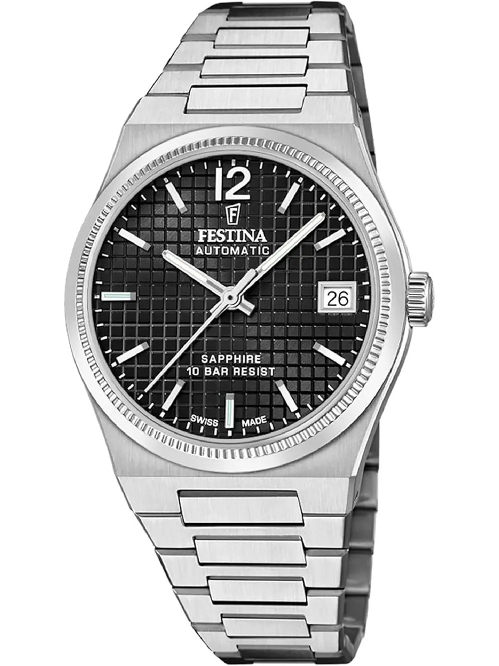 orologio donna Festina F20029/6 Ladies Watch Swiss Made Rivé Automatic 35mm 10ATM