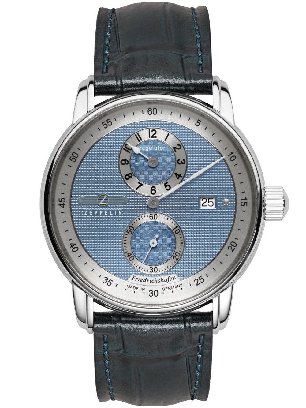 Zeppelin 8522-3 Mens Watch Friedrichshafen Automatic Regulator 42mm 5ATM