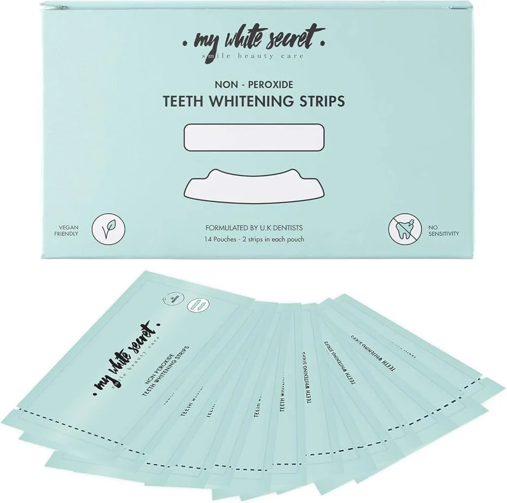 My White Secret Teeth Whitening Strips 7 pcs donna
