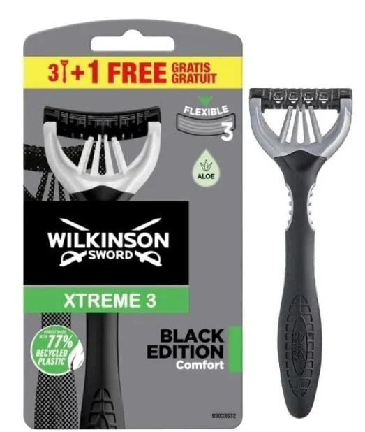 Wilkinson Sword Xtreme 3 Black Edition Comfort ( 4 pcs ) uomo