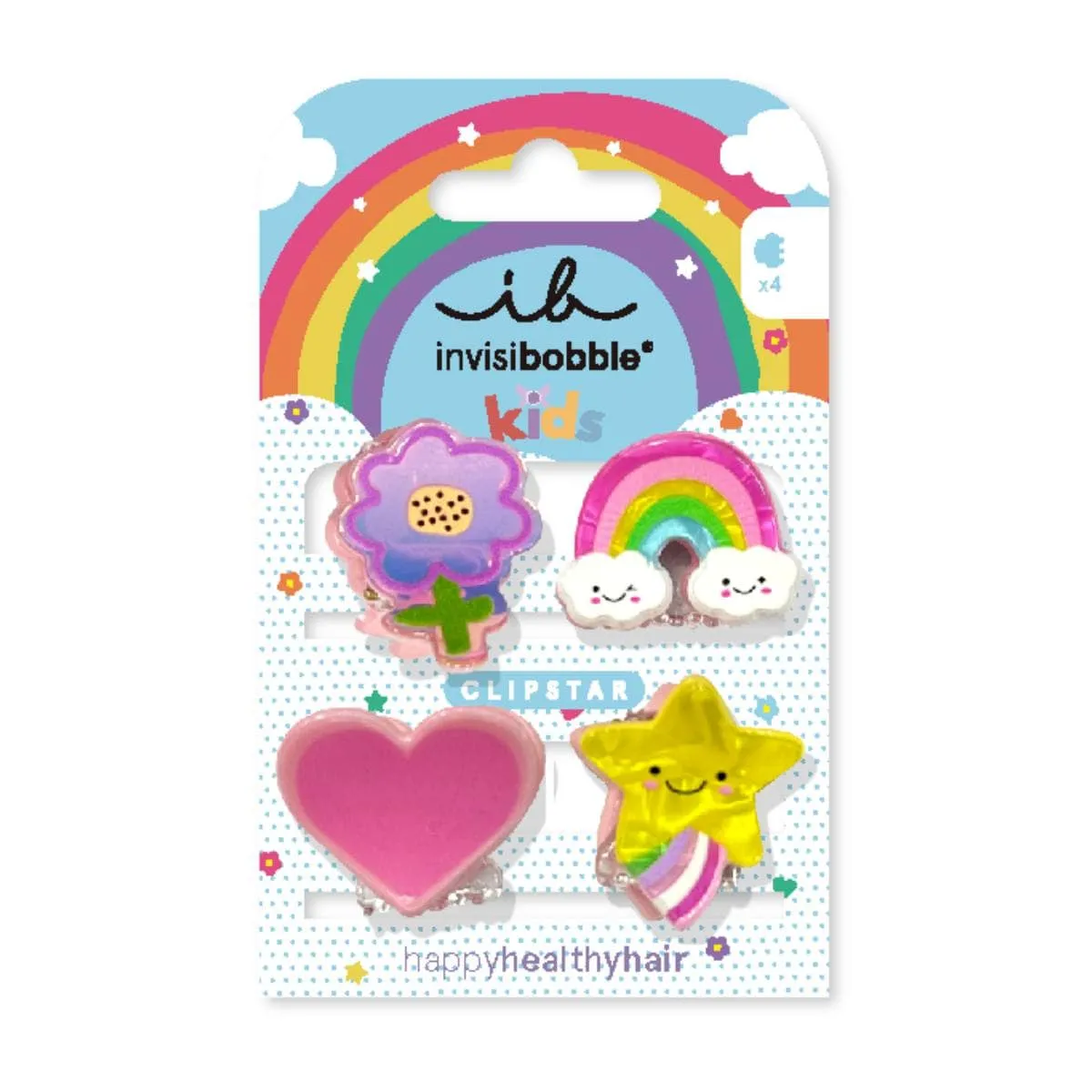 Invisibobble Clipstar Happy World - Hair clips 4 pcs unisex