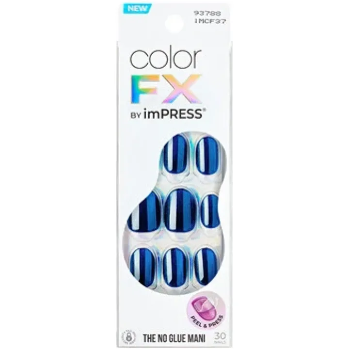 KISS Unghie autoadesive imPRESS Color FX Reconnect 30 pezzi donna