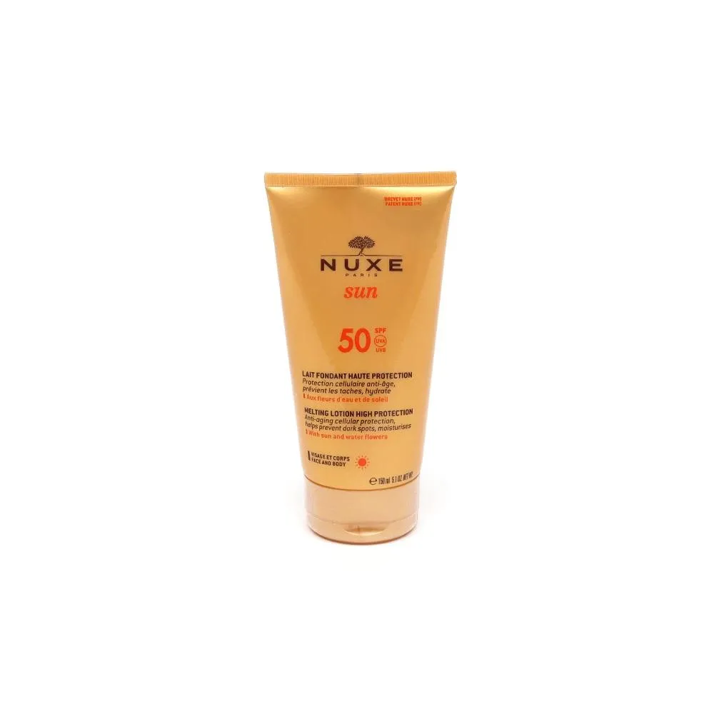 Nuxe Sun High Protection Melting Lotion SPF50 Prodotto abbronzante per il corpo 150ml Donna