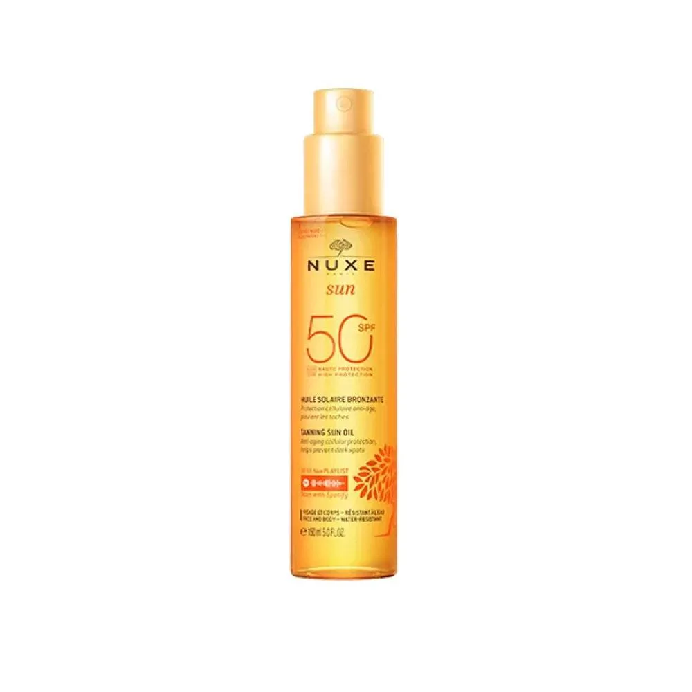 Nuxe Sun AntiAgeing Tanning Oil SPF 50 150ml donna