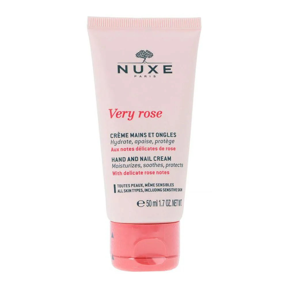Nuxe Very Rose Hand and Nail Cream Crema idratante per le mani donna 50ml
