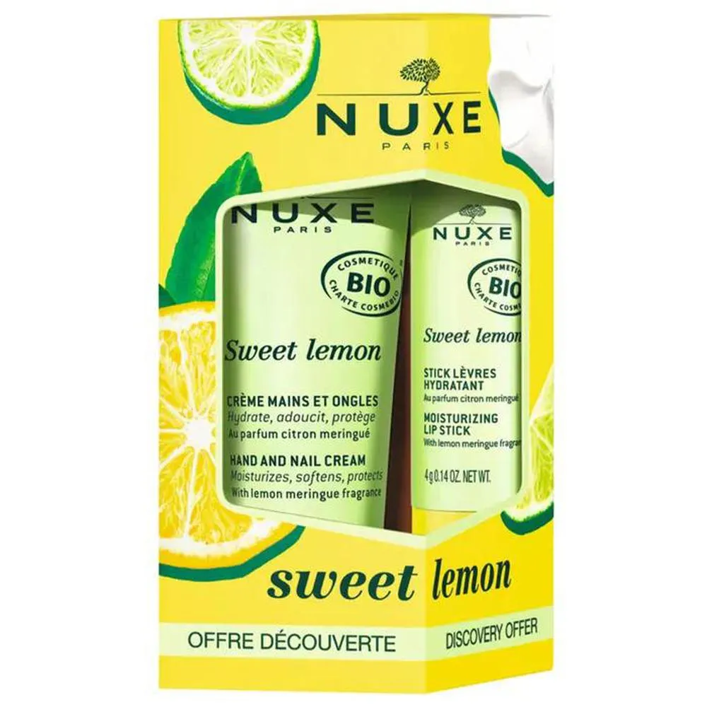 Nuxe Sweet Lemon Hand and Lip Set - Gift Set donna