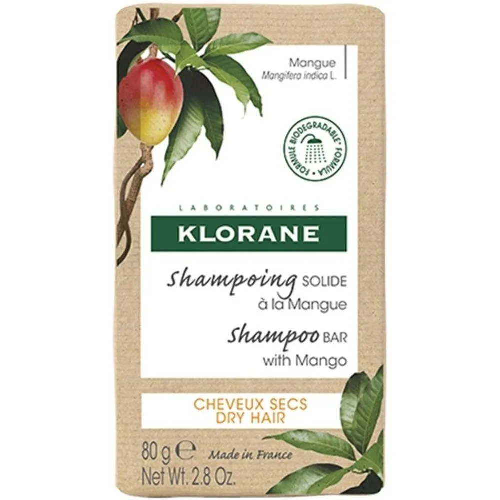Klorane Mango Shampoo Solido 80gr Unisex