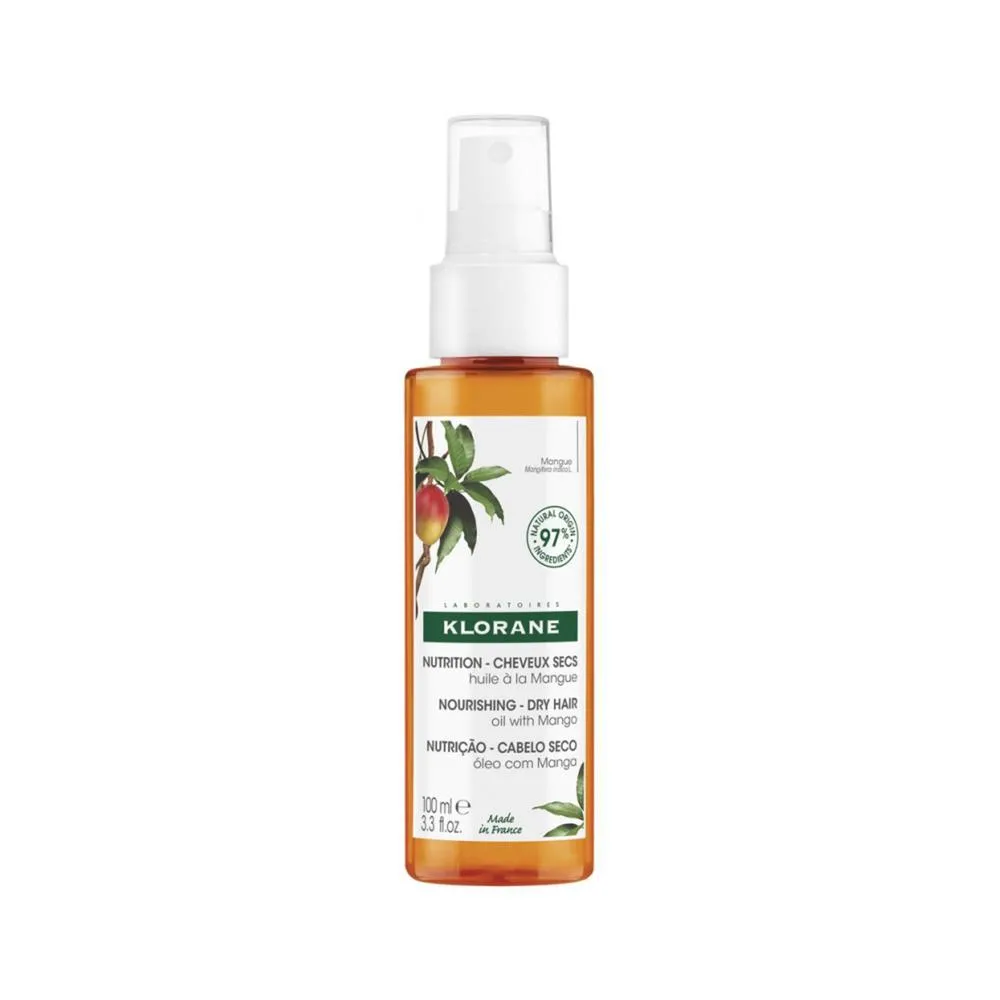 Klorane AL MANGO aceite nutricin para cabello seco 100 ml Unisex