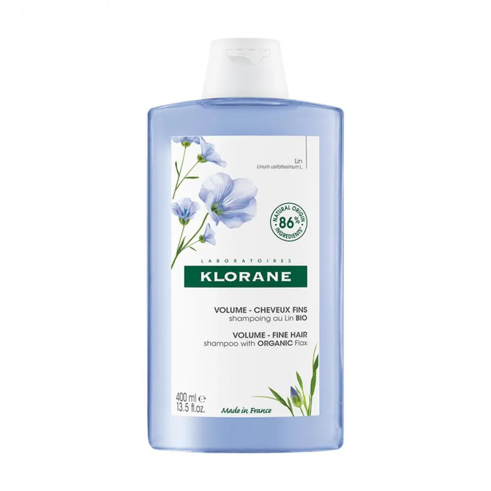 Klorane VOLUMEN champ al lino bio 400 ml Unisex