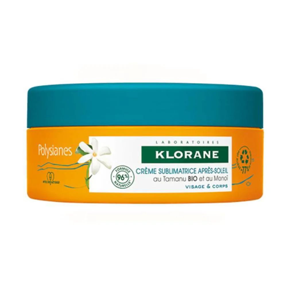 Klorane POLYSIANES MONO Y TAMANU BIO crema sublimadora after sun 200 ml Unisex