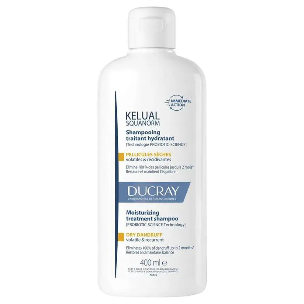 Ducray Kelual Squanorm Moisturizing Treatment Shampoo - Moisturizing shampoo against dry dandruff donna 400ml