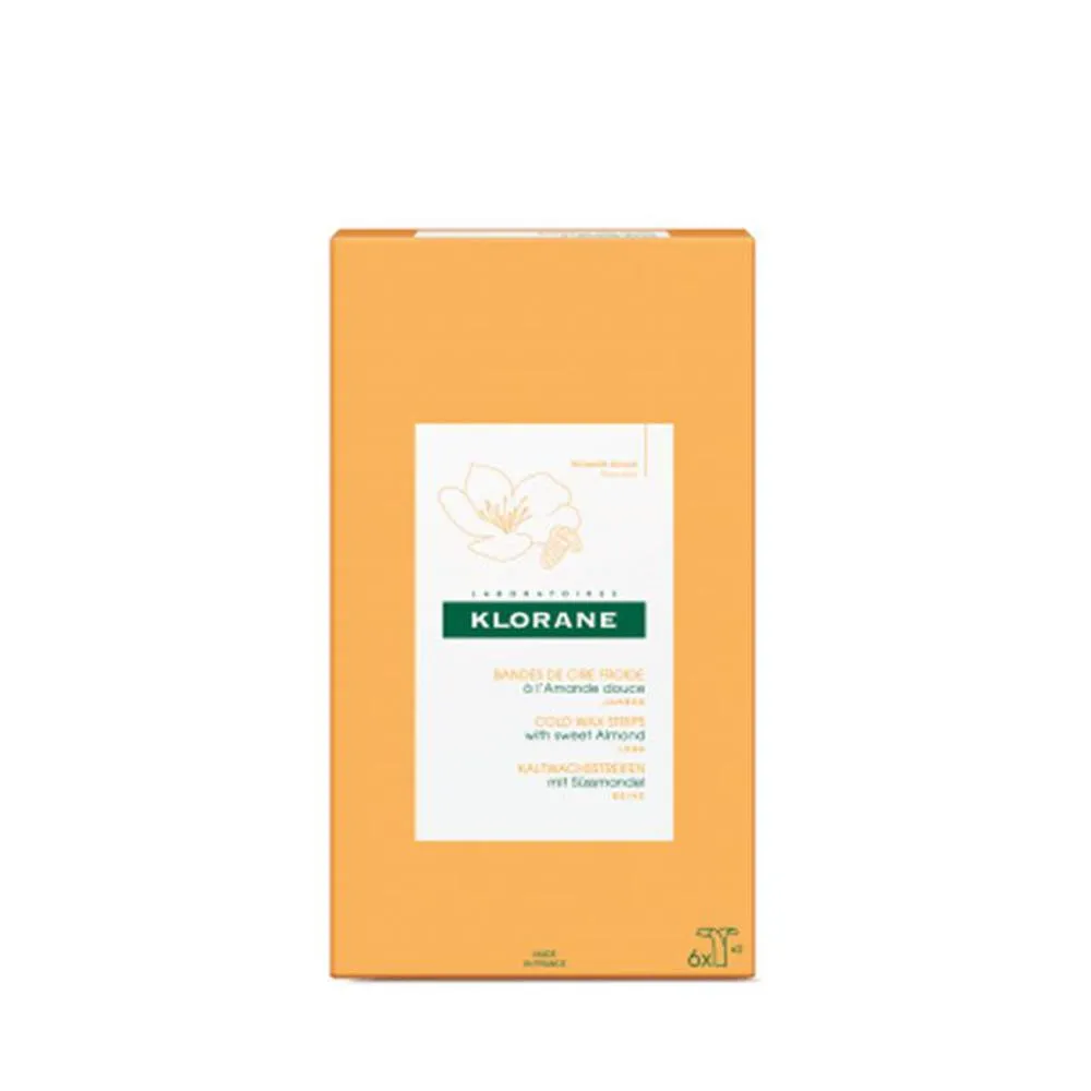 Klorane COLD WAX STRIPS with sweet almond 6 pz unisex 6pz