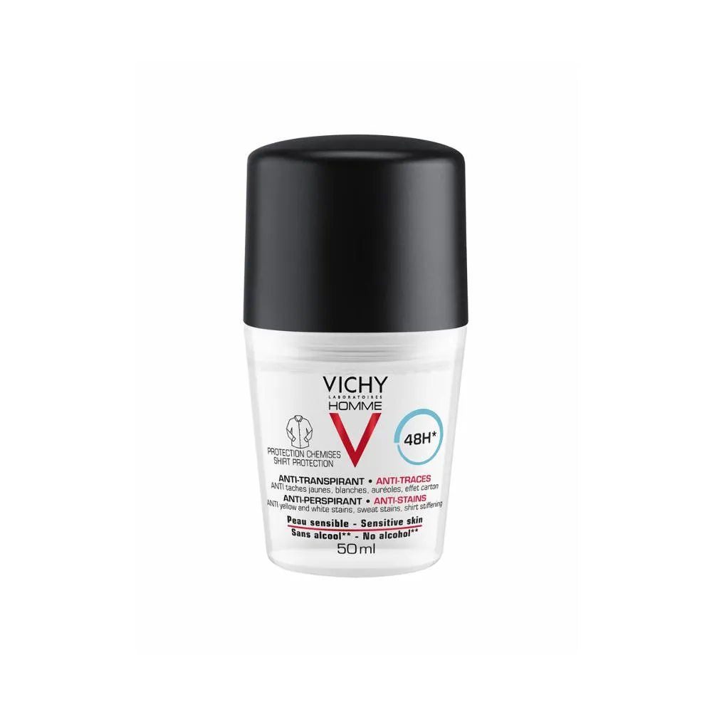 Vichy HOMME antitranspirant antitraces 48h deo rollon 50 ml Uomo