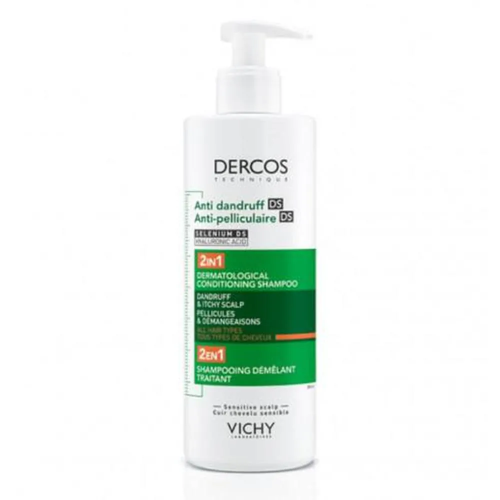 Vichy Dercos Anti-Dandruff 2in1 Dermatological Conditioning Shampoo 390ml