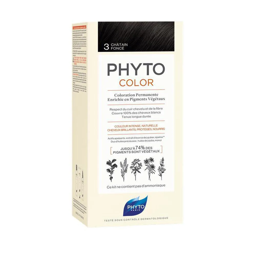 Phyto PHYTOCOLOR 3castao oscuro Donna