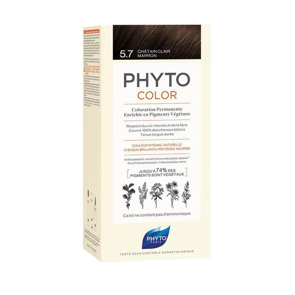 Phyto PHYTOCOLOR 57castao marrn claro Donna