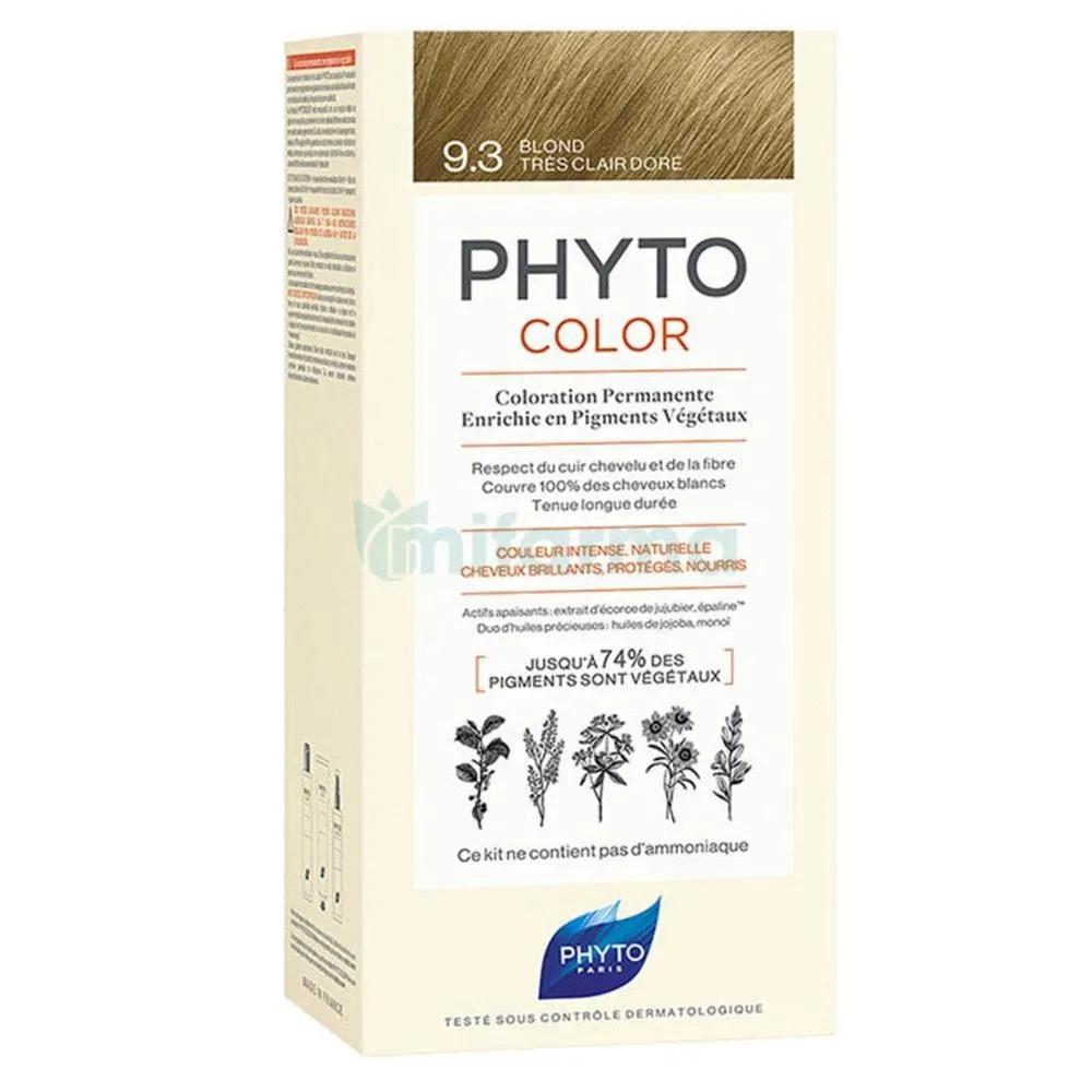 Phyto PHYTOCOLOR 93rubio dorado muy claro Donna