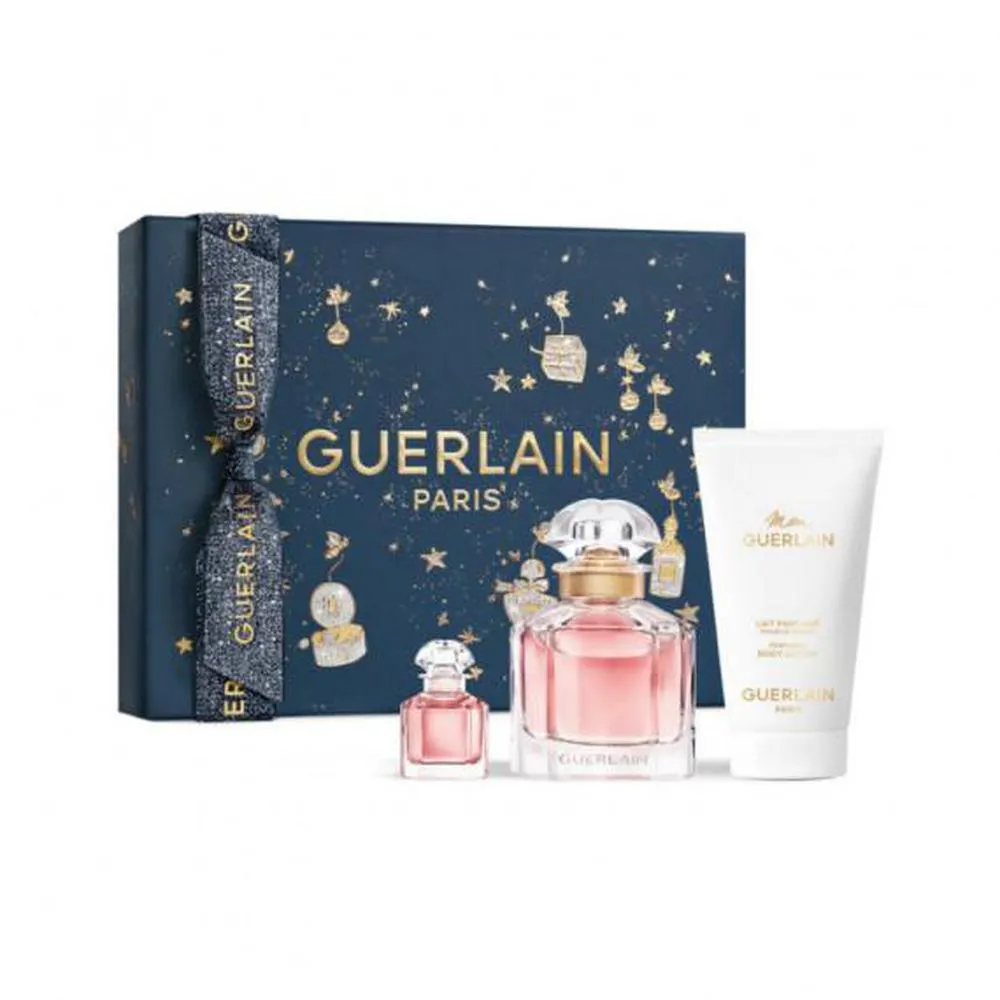 Guerlain Mon Guerlain Giftset 130ml eau de parfum Spray 50ml-Body Lotion 75ml-eau de parfum Spray 5ml
