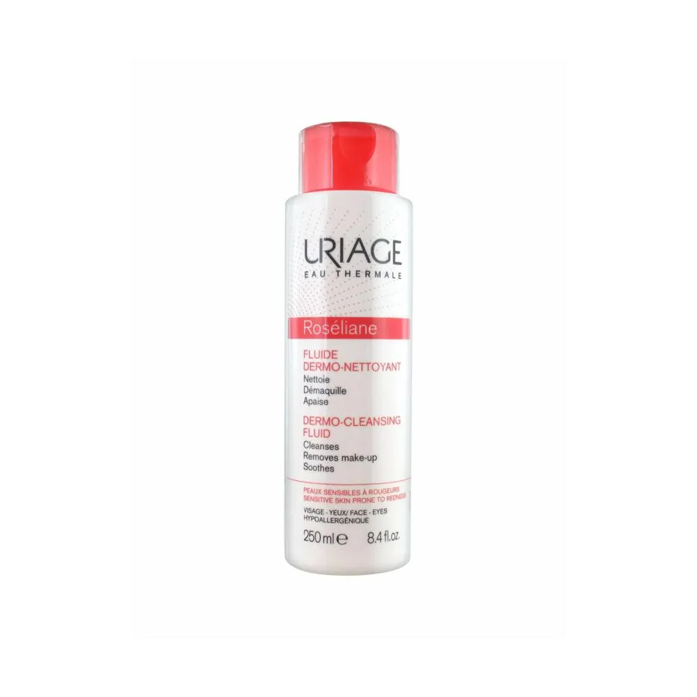Uriage balsamo detergente dermo-cleansing fluid roseliane per pelle vascolare 250 ml