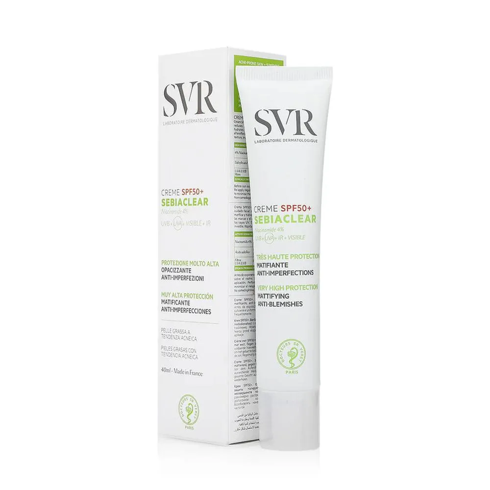 Svr Laboratoire Dermatologique SEBIACLEAR crme SPF50 40 ml Donna