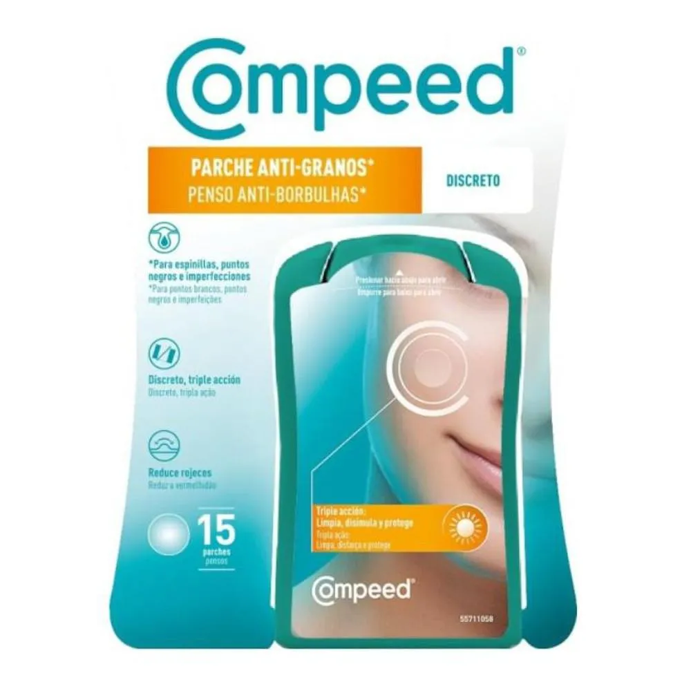 Compeed ANTIPIMPS discreet patch 15 patches unisex
