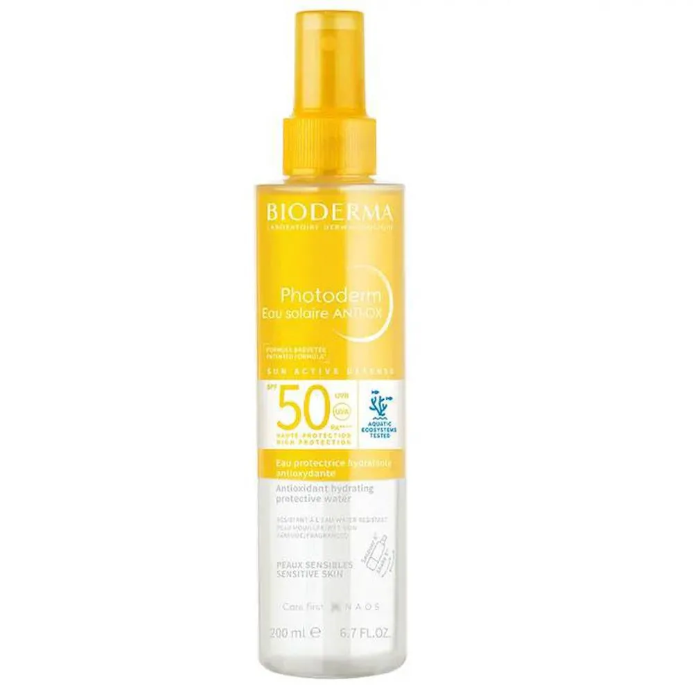 Bioderma Photoderm Eau Solaire ANTIOX SPF50 Agente abbronzante per il corpo donna 200ml