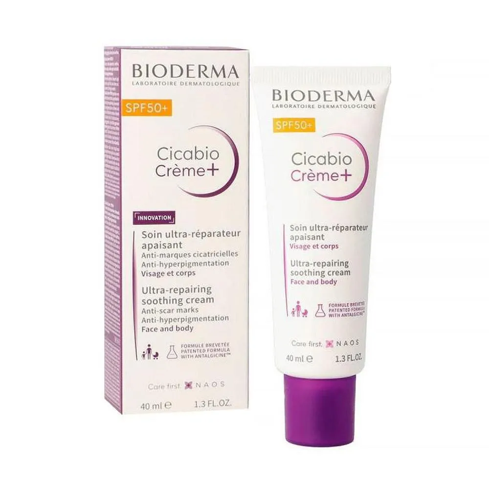 Bioderma Cicabio Creme Crema Lenitiva UltraRiparatrice SPF 50 Crema lenitiva riparatrice unisex 40ml