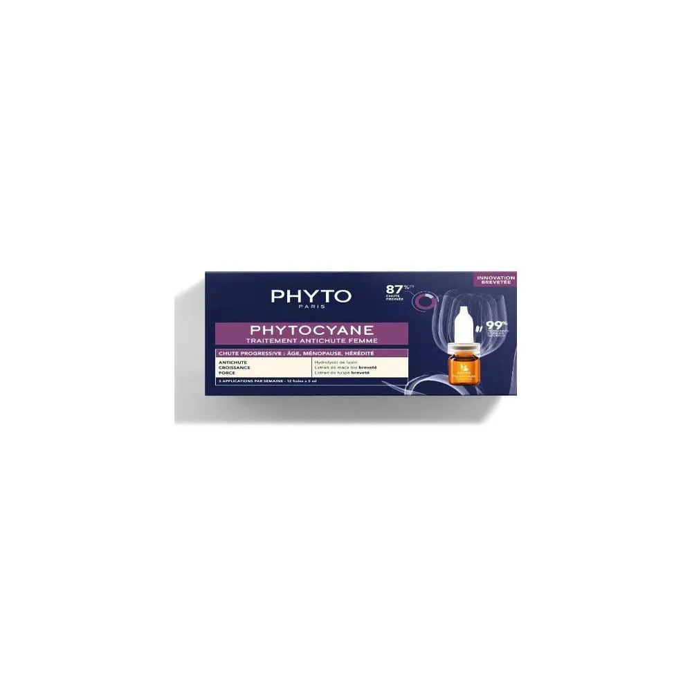 Phyto PHYTOCYANE tratamiento anticada progresiva mujer 12 x 5 ml Donna