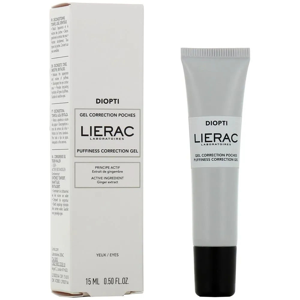 Lierac Diopti Puffiness Correction Gel Gel per la correzione del gonfiore donna 15ml