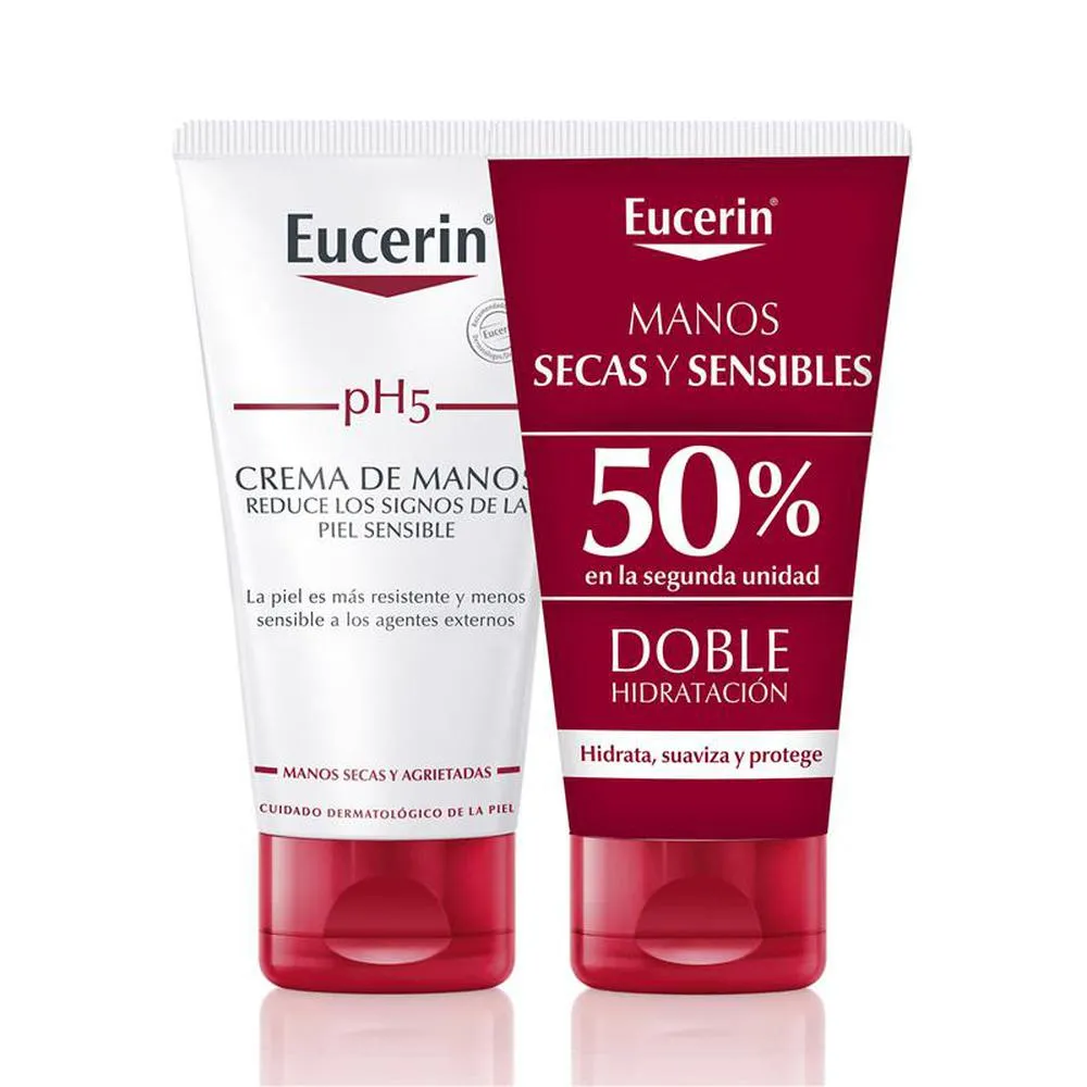 Eucerin PH5 CREMA DE MANOS LOTE 2 x 75 ml Unisex