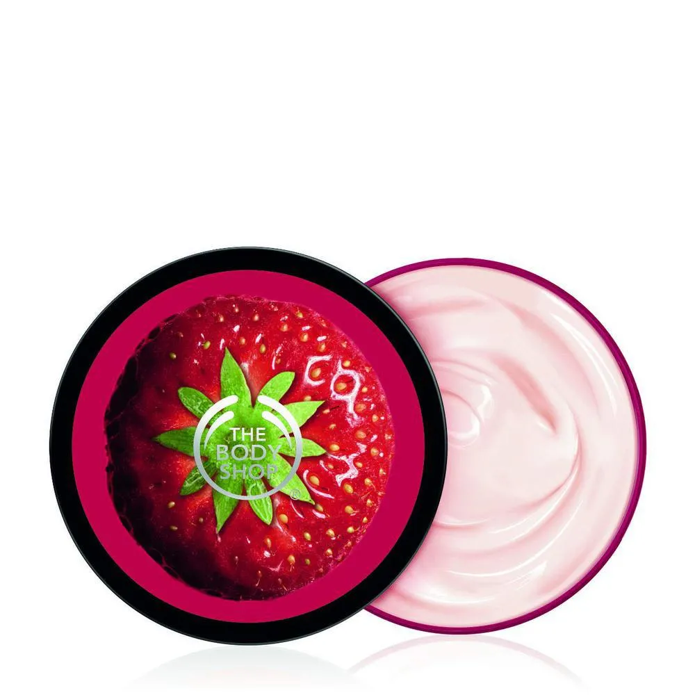 The Body Shop Burro per il corpo alla fragola Burro per il corpo idratante al profumo di fragole donna 200ml